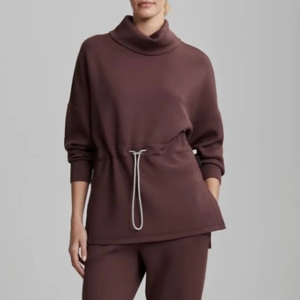 EUC🤎Varley Freya Sweater Small Deep Mahogany